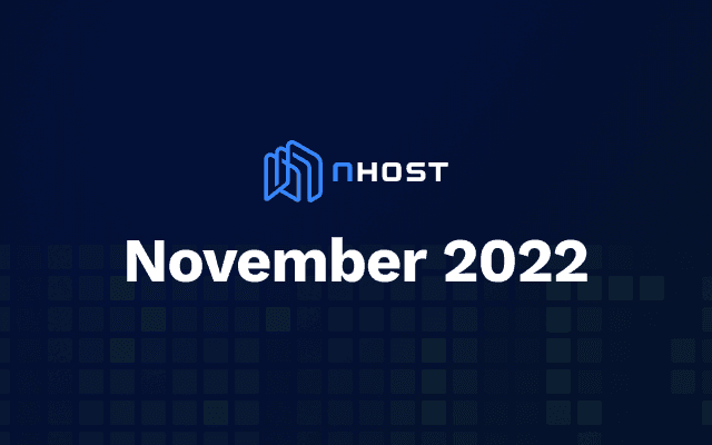 Cover of Nhost November 2022