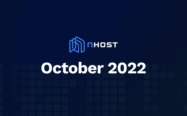 Cover of Nhost October 2022